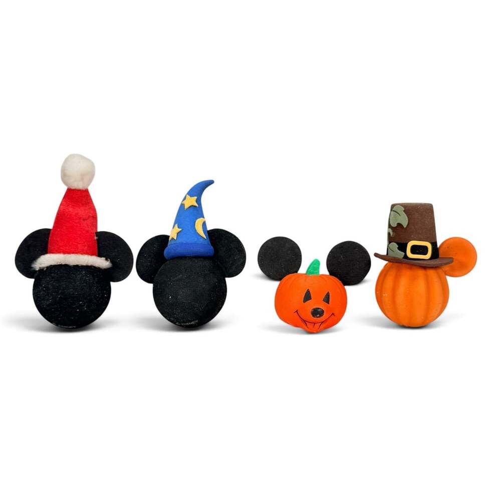 Disney Parks Mickey Mouse Holiday & Seasonal Antenna Topper Set of 4
